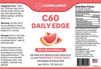 C60 EVOO Grapefruit Flavor